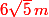 \red 6\sqrt 5 \,m